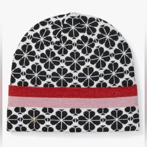 Kate spade spade flower stripe beanie